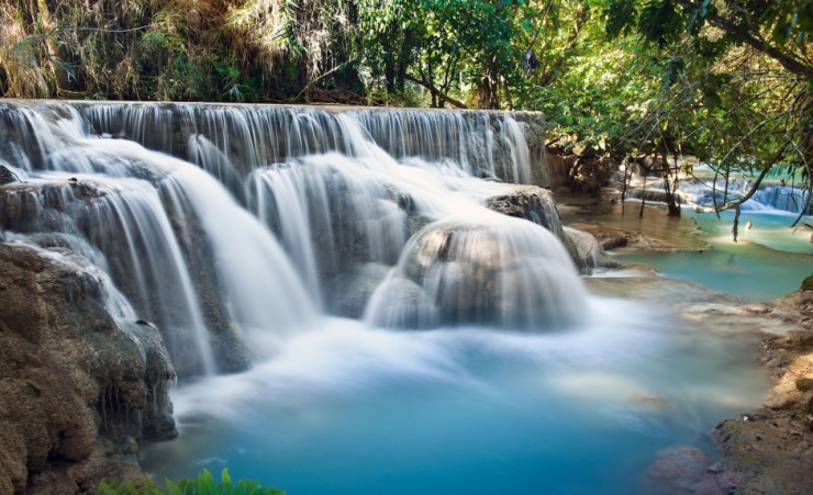 "Tad Sae Waterfalls Luang Prabang"