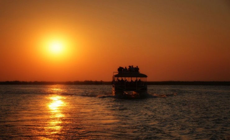 "Sunset Boat Trip On The Zambezi River"