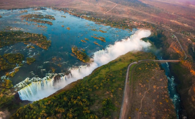 "Victoria Falls From Above"