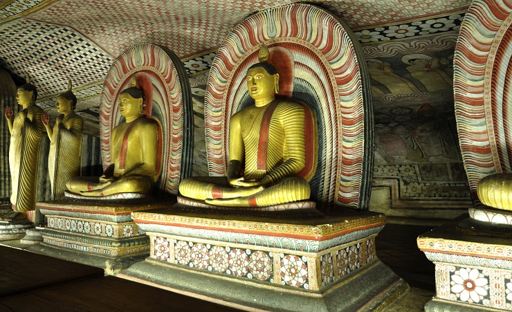 "Inside Dambulla Temple"