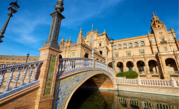 "Spains Square In Seville Andalucia"