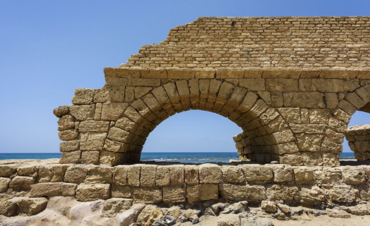 "Roman Aqueduct   Caesarea"