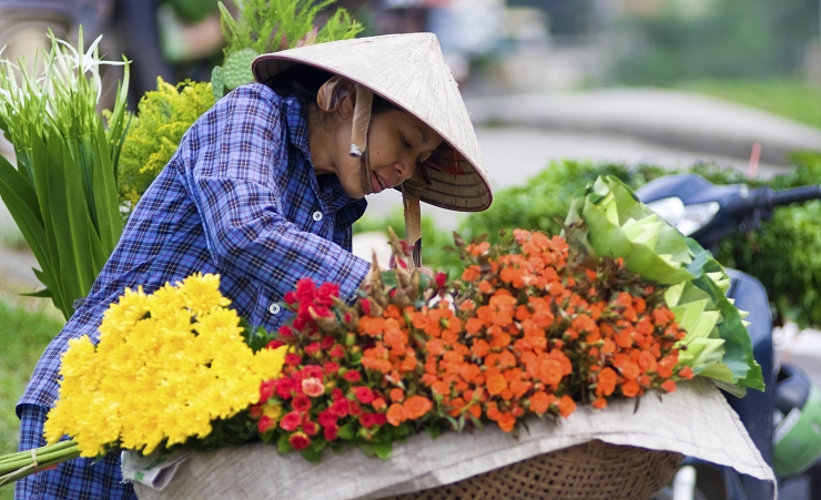 "Flower Market, Saigon"