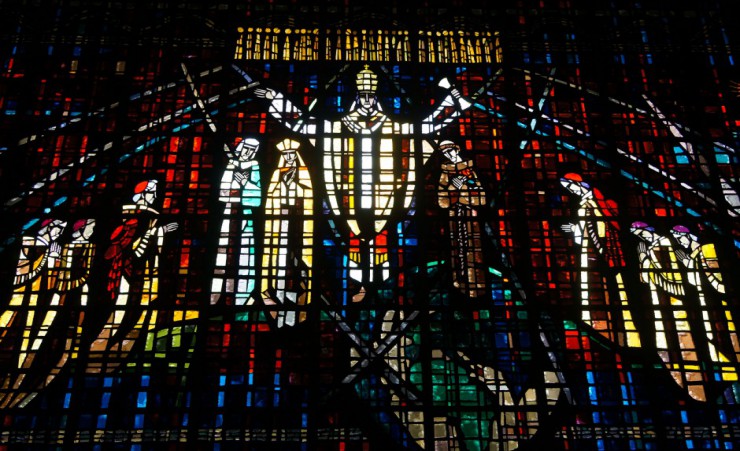 "Stained Glass At Notre Dame De Loudes   Casablanca"