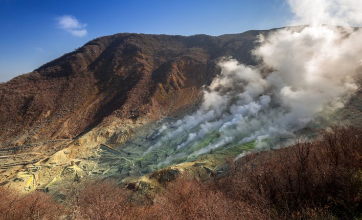 "Sulphur Vents At Owakudani Valley, Tokyo"