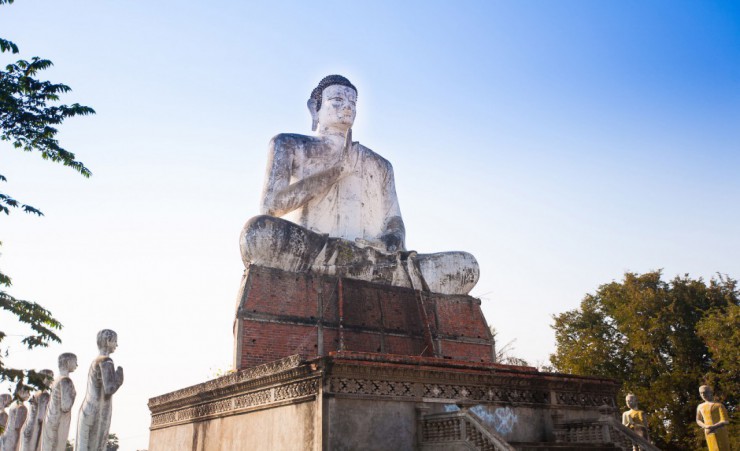 "Giant Buddha   Wat Ek Phnom Temple"