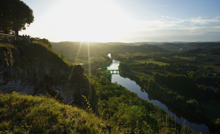 "View Of The Dordogne River"