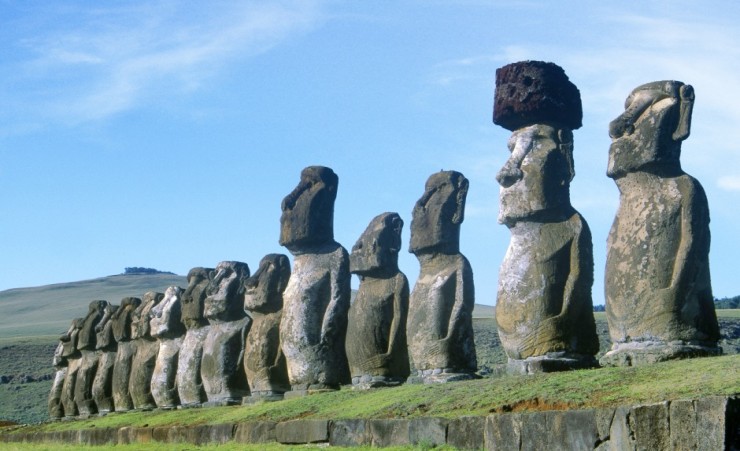 "Ahu Tongariki Easter Island"