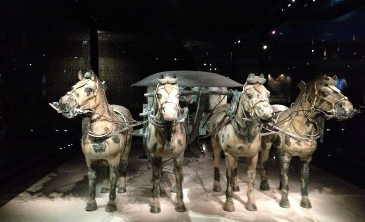 "Terracotta Army Horse and Carriage"