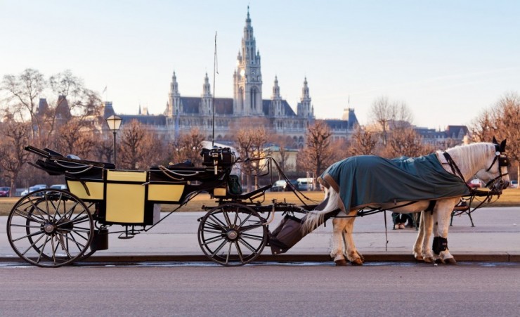 "Fiaker Carriage In Vienna Austria"