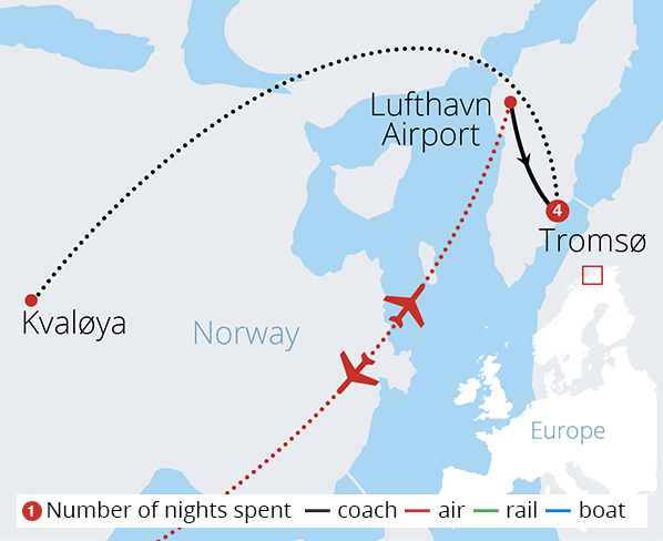 Norway's Arctic Circle Route Map