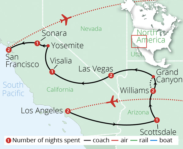 Spirit of the West Route Map