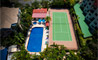"Pool and Tennis Court"