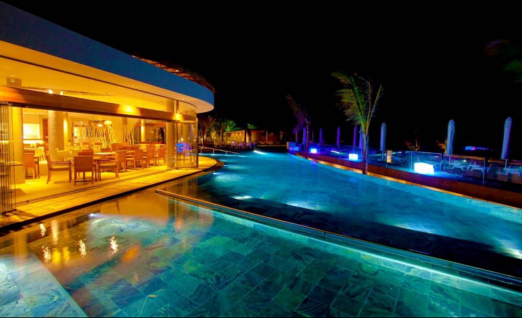 Pool Area At Night